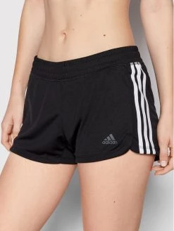 Flash Sale ✔️ Adidas Γυναίκες Αθλητικά Σορτς Αθλητικό σορτς Pacer 3-Stripes DU3502 Μαύρο Regular Fit Μαύρο 😍
